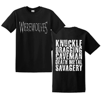 Werewolves Caveman Death Metal Shirt