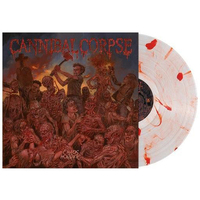Cannibal Corpse Chaos Horrific Red & Orange Ink Spots Vinyl LP Record