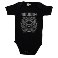 Powerwolf Metal Is Religion Crest Baby Bodysuit