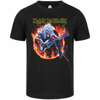 Iron Maiden Fear Live Flames Kids Organic T-shirt 2-15 Years