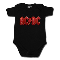 AC/DC Colour Logo Organic Baby Bodysuit