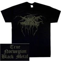 Darkthrone True Norwegian Black Metal Grey Logo Shirt Dark Throne