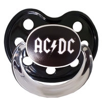 AC/DC Logo Baby Dummy Pacifier [Size: 1 (0-6 months)]