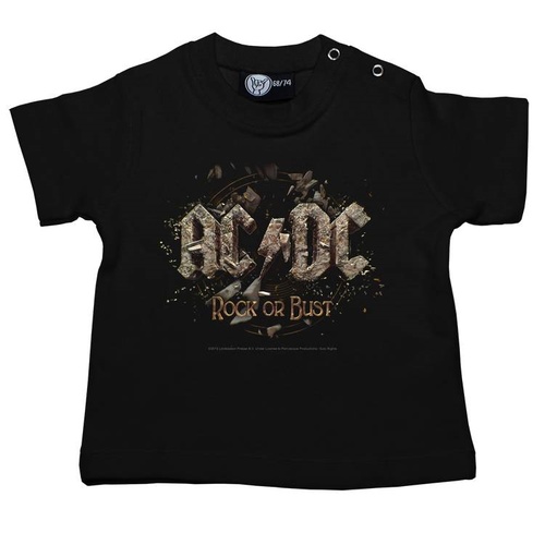 AC/DC Rock Or Bust Baby Shirt 0-18 Months [Size: 80 (12-18 months)]