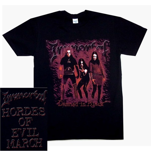 Immortal Damned In Black Shirt [Size: S]