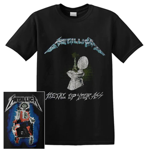 Metallica Metal Up Your Ass Distressed Shirt [Size: XL]