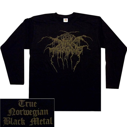 Darkthrone True Norwegian Black Metal Long Sleeve Shirt Dark Throne [Size: M]