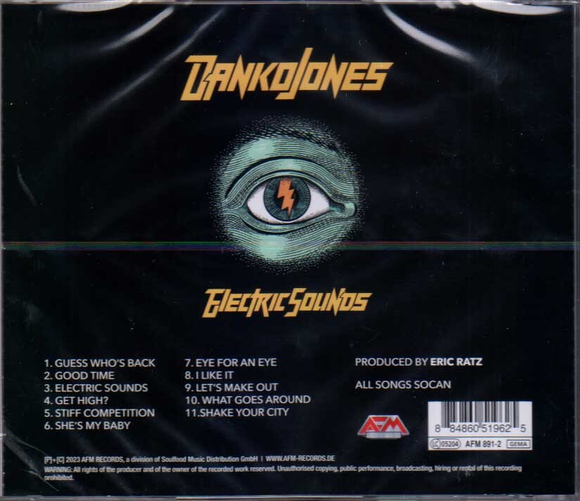 Danko Jones Electric Sounds Cd