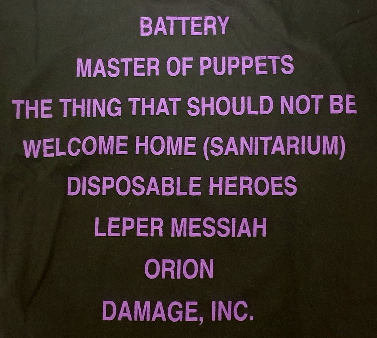 Metallica Master Of Puppets Shirt