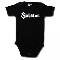 Sabaton Logo Baby Bodysuit [Size: Black 80 (12-18 months)]