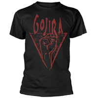 Gojira Power Glove Red Organic Shirt