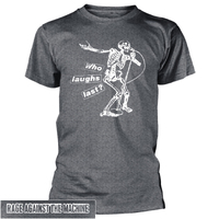 Rage Against The Machine Who Laughs Last Grey Shirt