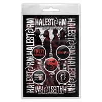 Halestorm Portrait Button Badge Pack