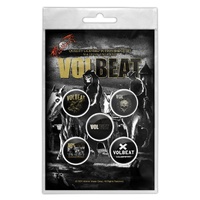 Volbeat Outlaw Gentlemen Button Badge Set