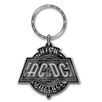 AC/DC High Voltage Metal Keychain