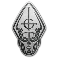 Ghost Papa Head Metal Pin Badge