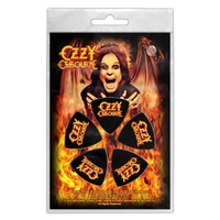 Ozzy Osbourne Logo Tri Tip Guitar Pick Plectrum 5 Pack