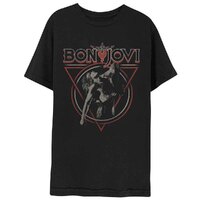 Bon Jovi Triangle Overlap Black Shirt