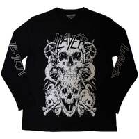 Slayer White Skulls Long Sleeve Shirt