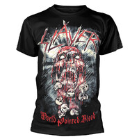 Slayer World Painted Blood Skull Shirt