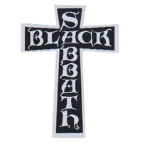 Black Sabbath Cross Logo Cut Out Patch