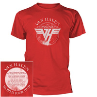 Van Halen  World Tour '79 Red Shirt