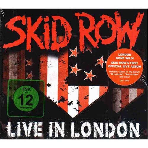 Skid Row Live In London CD & DVD 