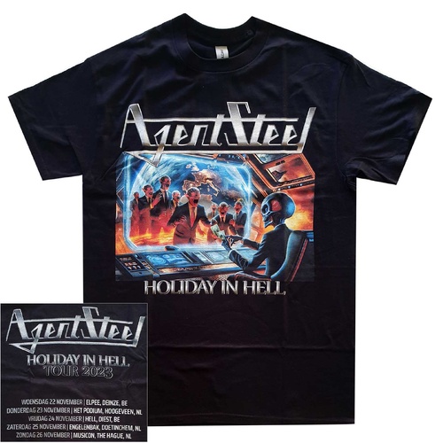 Agent Steel Holiday In Hell Tour Shirt [Size: L]