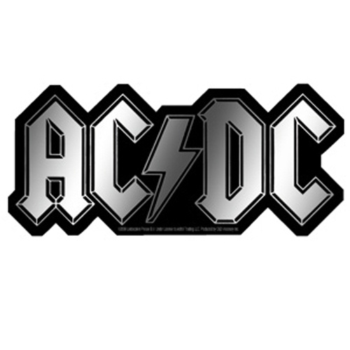 AC/DC Chrome Logo Sticker