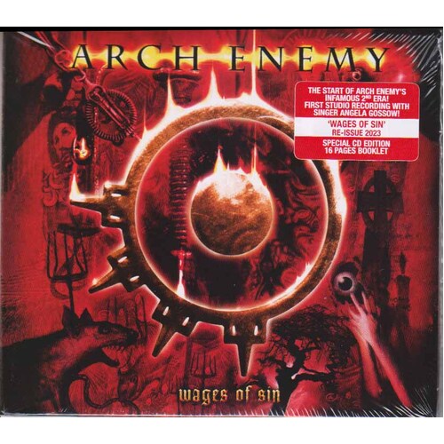 Arch Enemy Wages Of Sin 2 CD Digipak Reissue