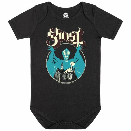 Ghost Opus Eponymous Baby Organic Bodysuit [Size: Black 56-62 (0–6 months)]