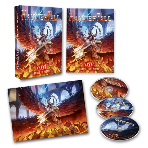 Hammerfall Live Against The World 2 CD Blu-Ray Limited Edition