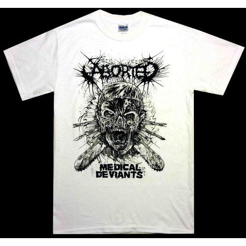 Aborted Medical Deviants White Shirt [Size: XXL]