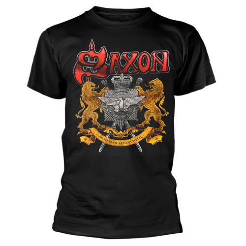 Saxon 40 Years Of British Metal Shirt [Size: M]