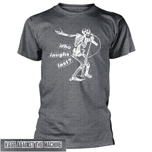 Rage Against The Machine Who Laughs Last Grey Shirt [Size: M]