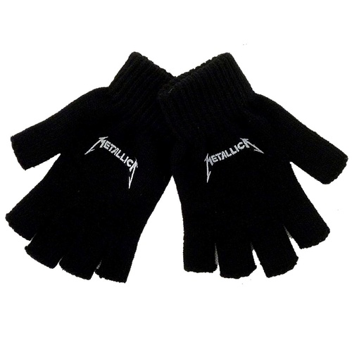 Metallica Logo Fingerless Gloves