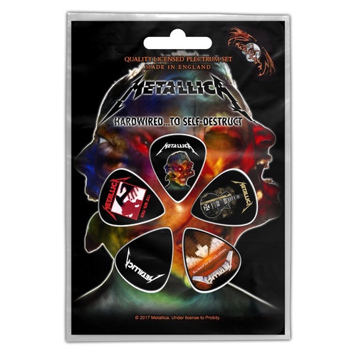 Metallica Hardwired To Self Destruct Guitar Pick 5 Pack