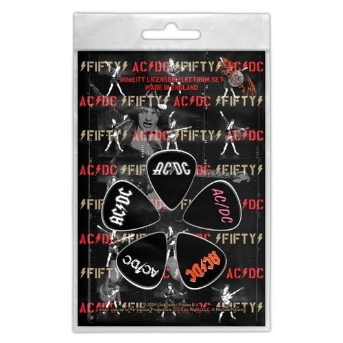 AC/DC Fifty Guitar Pick 5 Pack