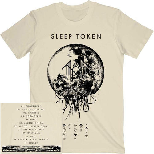 Sleep Token Take Me Back to Eden Tracklist Natural Shirt [Size: S]