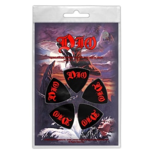 Dio Holy Diver Logo Tri Tip Plectrum Pick 5 Pack