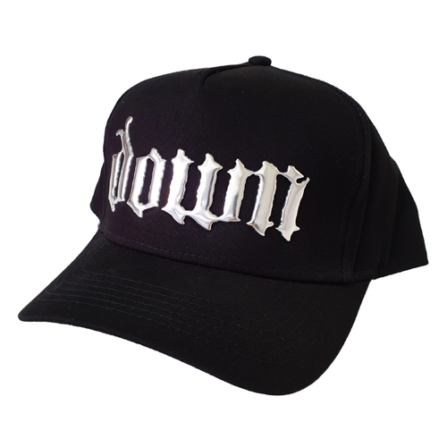 Down Silver Logo Baseball Cap Hat