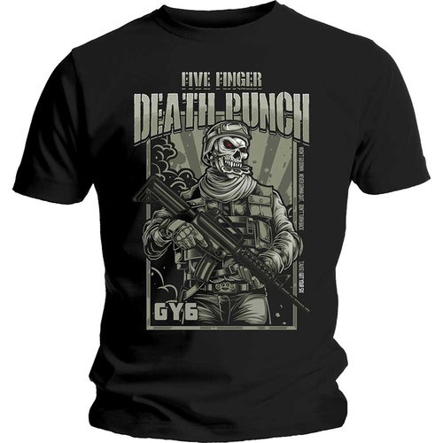 Five Finger Death Punch War Soldier Shirt [Size: M]