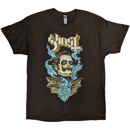 Ghost Heart Hypnosis Brown Shirt [Size: L]