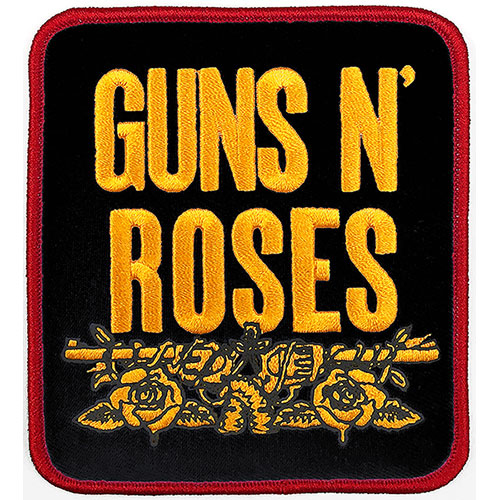 Guns N Roses Black Stacked Logo Patch