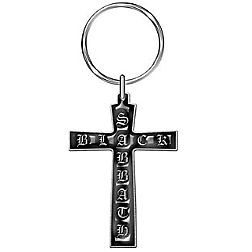 Black Sabbath Cross Keychain