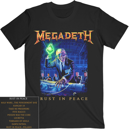 Megadeth Rust In Peace Tracks Shirt [Size: M]