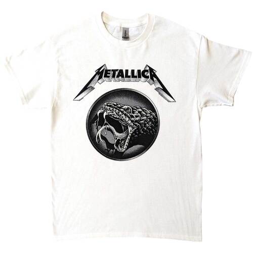 Metallica Black Album Poster White Shirt [Size: S]