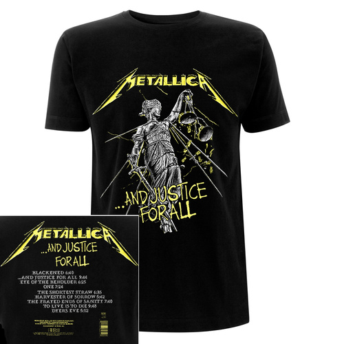 Metallica And Justice For All Tracks Shirt [Size: M]