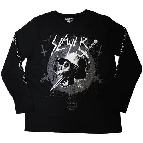 Slayer Dagger Skull Long Sleeve Shirt [Size: M]