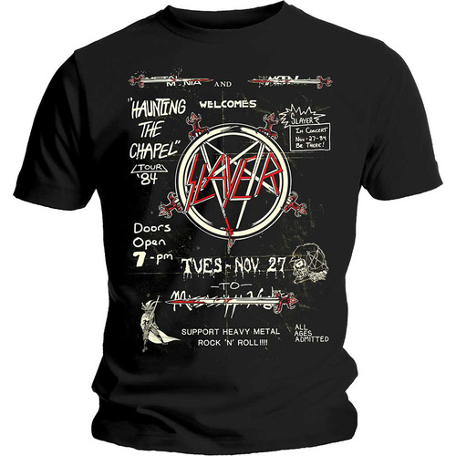 Slayer Haunting 84 Flyer Shirt [Size: M]